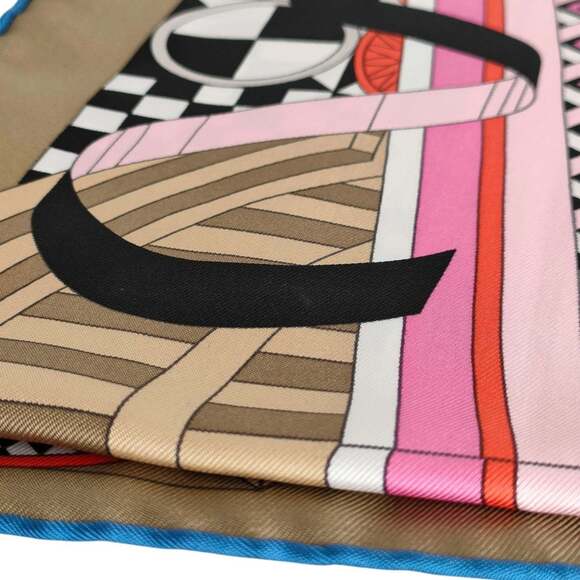 HERMES Authentic Black Silk Scarf - Picture 8 of 12